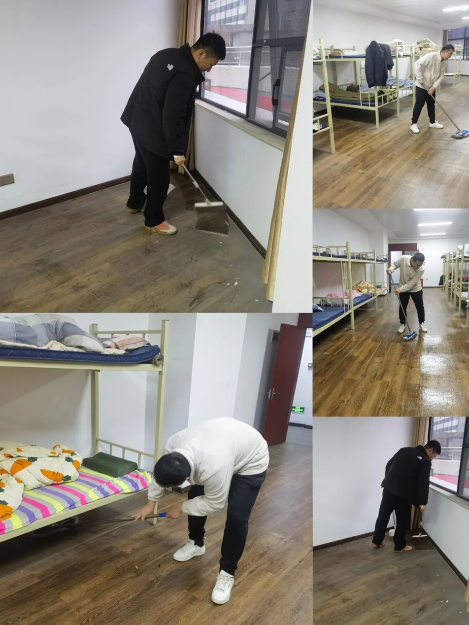 機關團支部組織志愿者開展“扮靚新宿舍，溫情暖人心”集中清掃活動